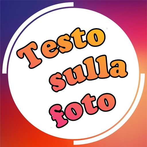 Testo sulla foto icon