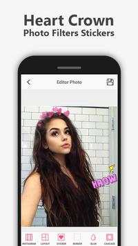 Heart Crown Photo Filters Stickers screenshot 2