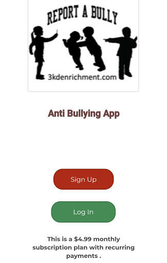 Report A Bully - Anti Bullying App screenshot 1