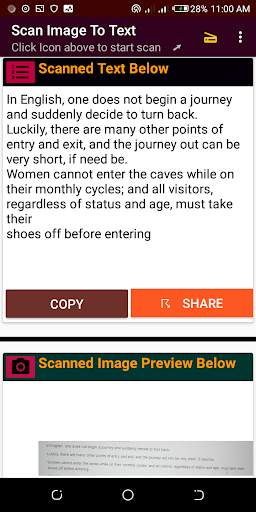 Scan Image To Text (OCR) - Camera Scanner скриншот 2