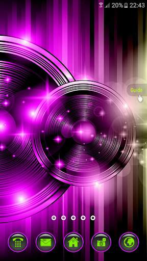 Music Vibes Launcher Theme screenshot 1