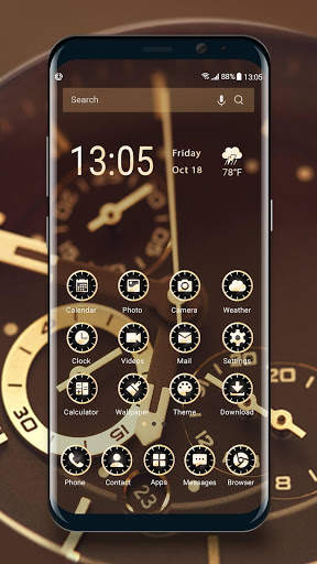 Clock launcher theme &wallpaper screenshot 2