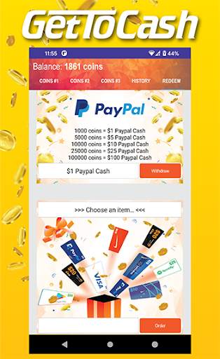 Earn Money & Free Gift Card With GetToCash! स्क्रीनशॉट 3