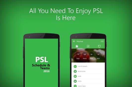 PSL Cricket Schedule & Teams screenshot 1