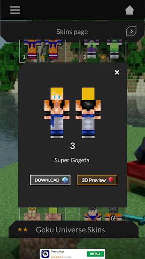 Goku Skin DragonBall for Minecraft 2021 screenshot 3