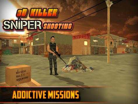 3D Pembunuh Sniper Menembak screenshot 2