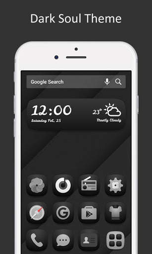 Dark Soul Theme for Mega Launcher 1 تصوير الشاشة