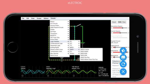 Electronic Circuit Simulator screenshot 1