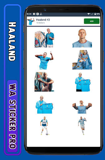 Haaland - WA Sticker Pro screenshot 2