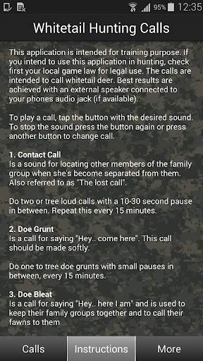 Whitetail Hunting Calls screenshot 3