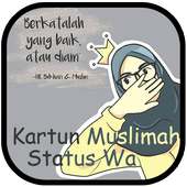 Kartun Muslimah Status WA logo