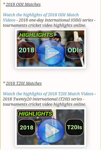 Cricket Highlights Videos - CricHighlightsVidz screenshot 2