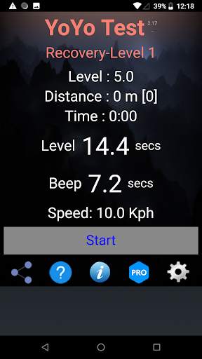 Yo-Yo Intermittent Test скриншот 1