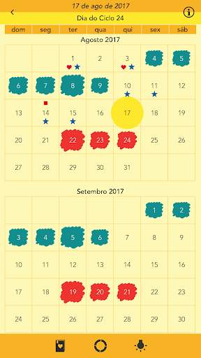 Calendário período adolescente screenshot 2