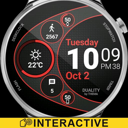 Duality Watch Face &amp; Clock Widget icon