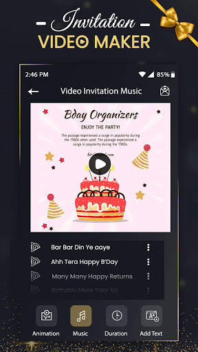 Video Invitation Maker-Digital Invites Video Maker screenshot 4