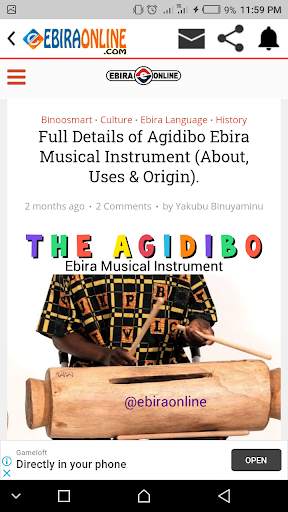 Ebira Online : Ebira Music & Movie, Ebira Language screenshot 1