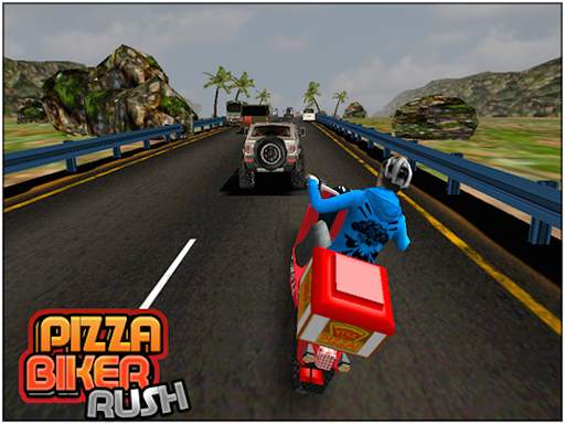 Pizza Delivery Bike Rider - 3D Racing screenshot 12