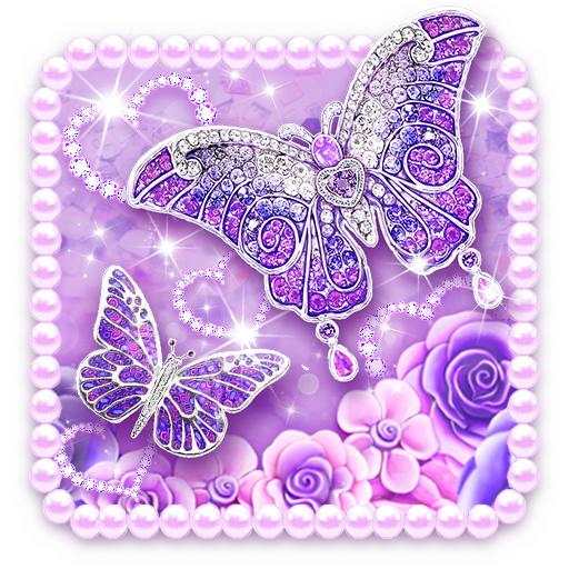 Purple Diamond Butterfly Live Wallpaper 1.2.2