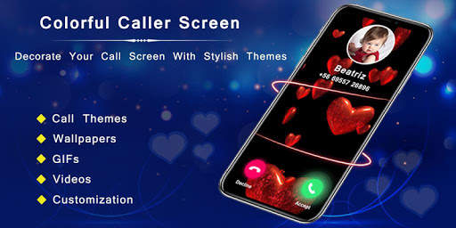 Color Call Themes - Photo Video LED Caller Screen screenshot 1