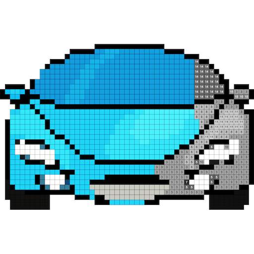 Cars Pixel Art Color by Number 5.4