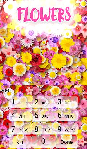 Flowers Animated Keyboard   Live Wallpaper screenshot 5