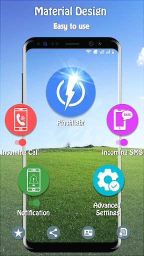 Flash Alerts On Call & SMS - Ringing Flashlight screenshot 1