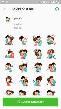 Love Sticker Packs For WhatsApp - WAStickerApps screenshot 7