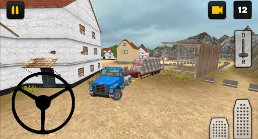 Construction Truck 3D: Pipe Transport screenshot 1