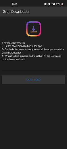 GramDownloader Instagram Video Downloader screenshot 1