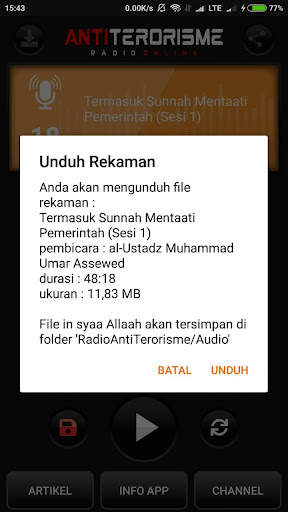 Radio Anti Terorisme screenshot 3