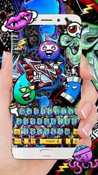Graffiti Wall Keyboard Theme screenshot 1