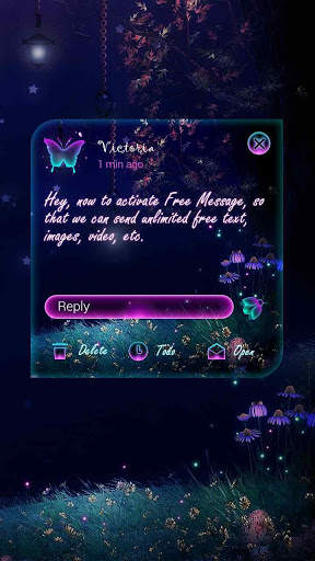 (FREE) GO SMS FAIRYLAND THEME screenshot 4