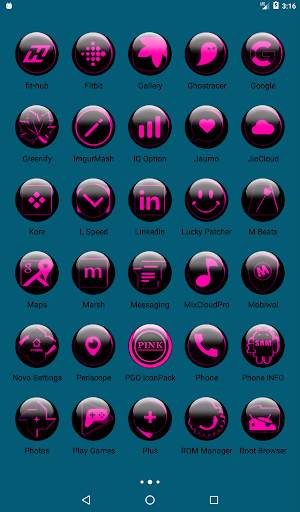 Pink Glass Orb Icon Pack скриншот 11