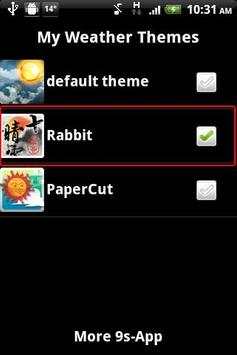 9s-Weather Theme  ZodiacRabbit screenshot 6