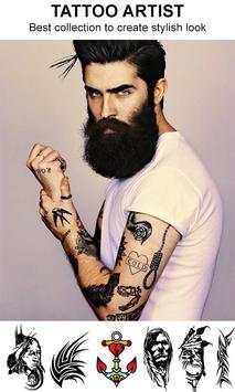Man Tattoo and Hairstyle Photo Editor 1 تصوير الشاشة