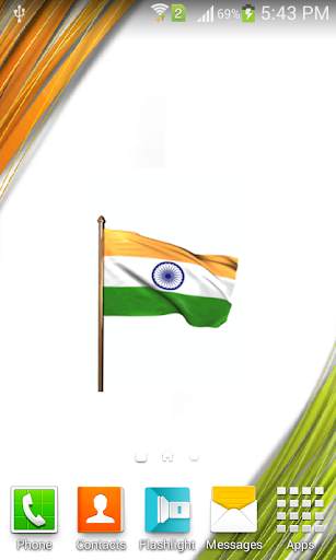 Indian Animated Flag Wallpaper screenshot 3