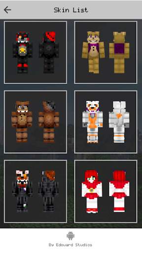 Skin FNAF for Minecraft PE screenshot 3