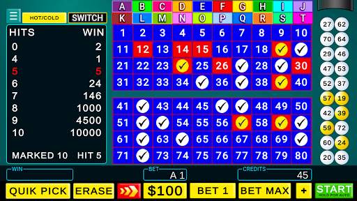Multi Card Keno - 20 Hand Casino Game Free Offline screenshot 1