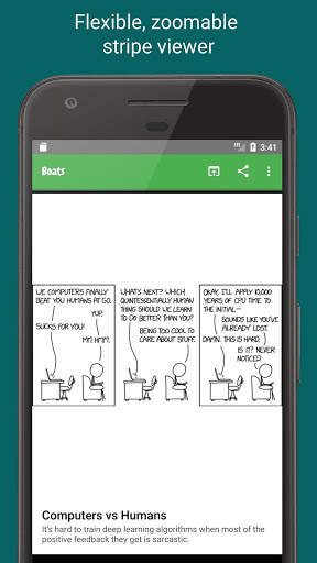 Boats offline browser for xkcd with dark themes screenshot 1