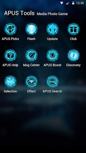 Blue Neon Future Tech -- APUS  screenshot 4