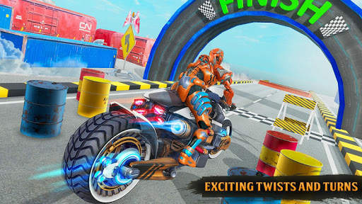 Impossible Bike Stunts Racing – Robot Bike Games screenshot 5