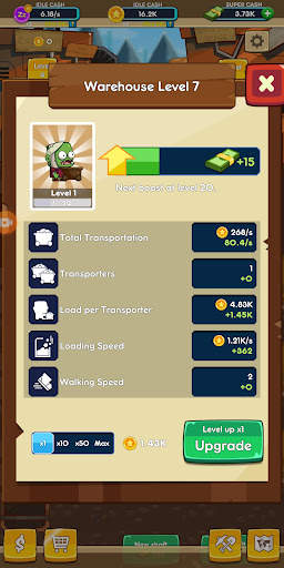 Idle Zombie Miner Tycoon: Gold screenshot 4