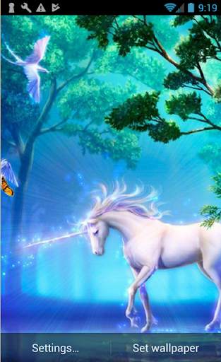 Unicorn Live Wallpaper screenshot 1