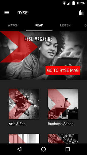RYSE App screenshot 2