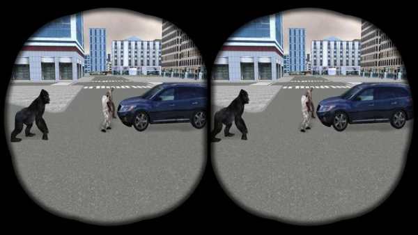 VR Angry Gorilla Rampage 3D :Google Cardboard Game screenshot 1