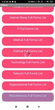 All Full Forms screenshot 7