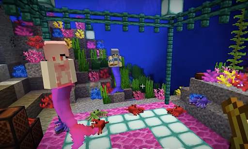 mermaid tails skin minecraft screenshot 2