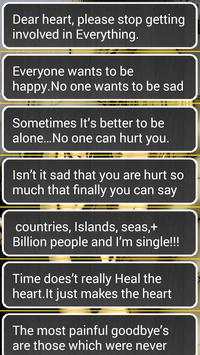 English Sad Status screenshot 2