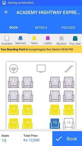 Running Bus Ticket screenshot 5